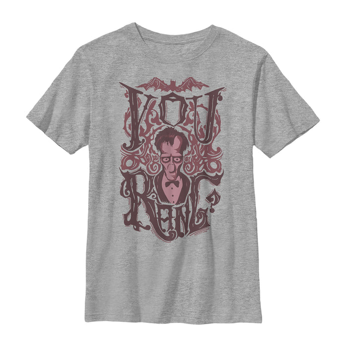 fifth sun Boy's Addams Family Lurch Ornate You Rang T-Shirt