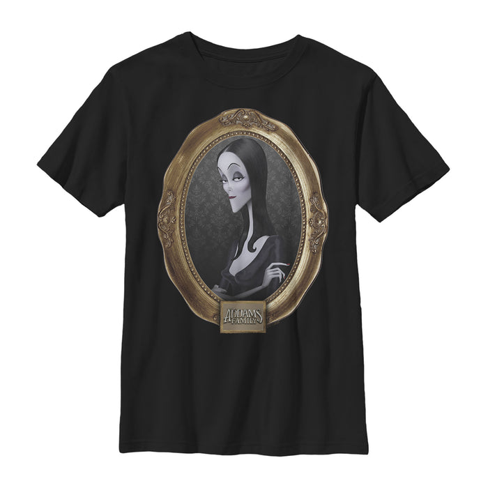 fifth sun Boy's Addams Family Morticia Classic Frame T-Shirt