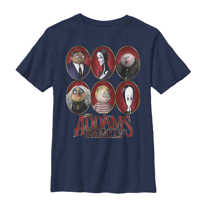fifth sun Boy's Addams Family Portrait Panels T-Shirt