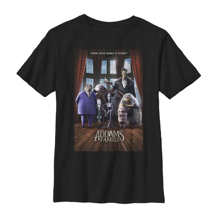 fifth sun Boy's Addams Family Theatrical Poster T-Shirt
