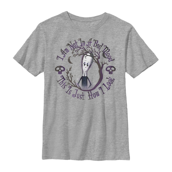 Fifth Sun Boy's Addams Family Wednesday Bad Mood T-Shirt