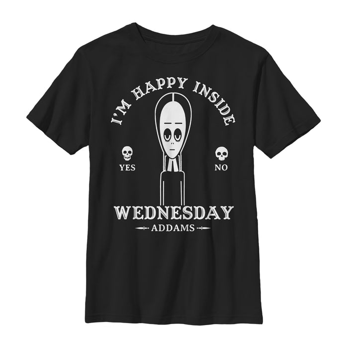 fifth sun Boy's Addams Family Wednesday Happy Ouija Board T-Shirt