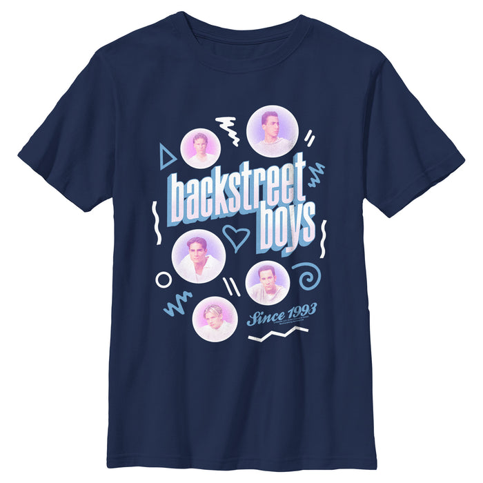 fifth sun Boy's Backstreet Boys Bubble Icons Doodle T-Shirt