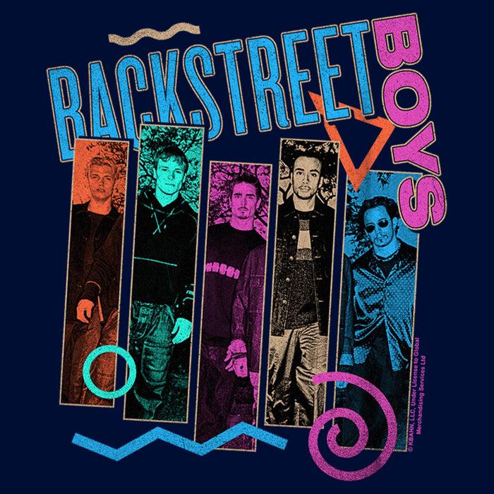 Fifth Sun Boy's Backstreet Boys Member Photo Stripes T-Shirt