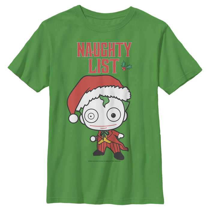 fifth sun Boy's Batman Christmas Joker Naughty T-Shirt