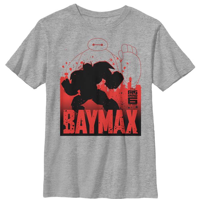 fifth sun Boy's Big Hero 6 Baymax City Outline T-Shirt
