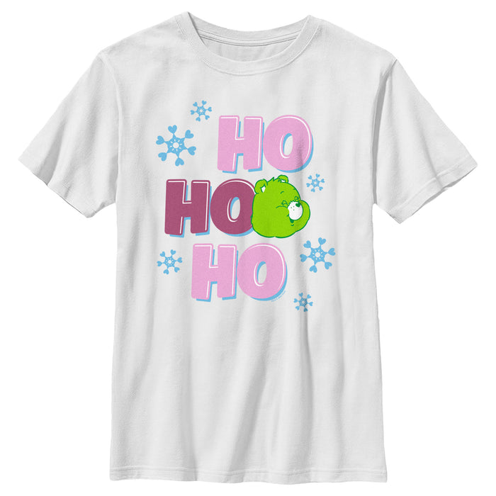 fifth sun Boy's Care Bears Good Luck Bear Ho Ho Ho T-Shirt