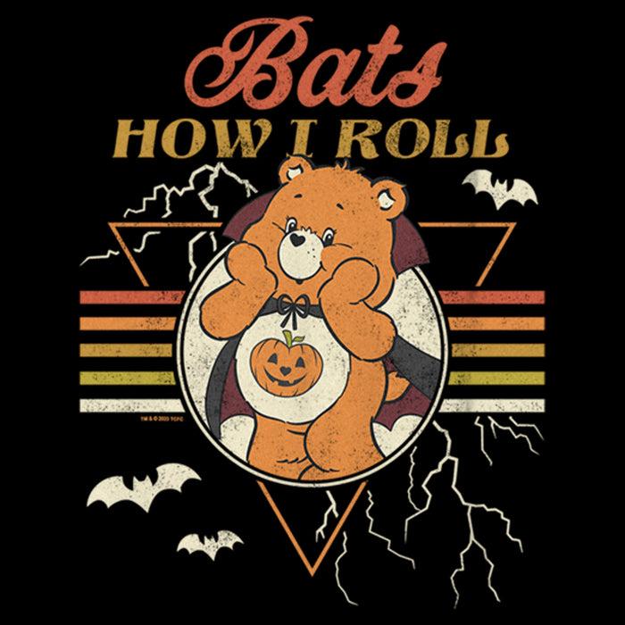 Fifth Sun Boy's Care Bears Halloween Trick-Or-Sweet Bear Bats How I Roll T-Shirt