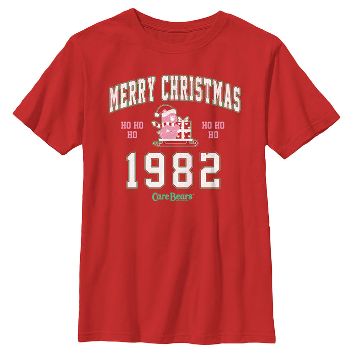 fifth sun Boy's Care Bears Merry Christmas Cheer Bear T-Shirt