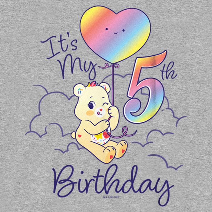 Fifth Sun Boy's Care Bears Sweet Celebrations Bear It's My 5th Birthday T-Shirt