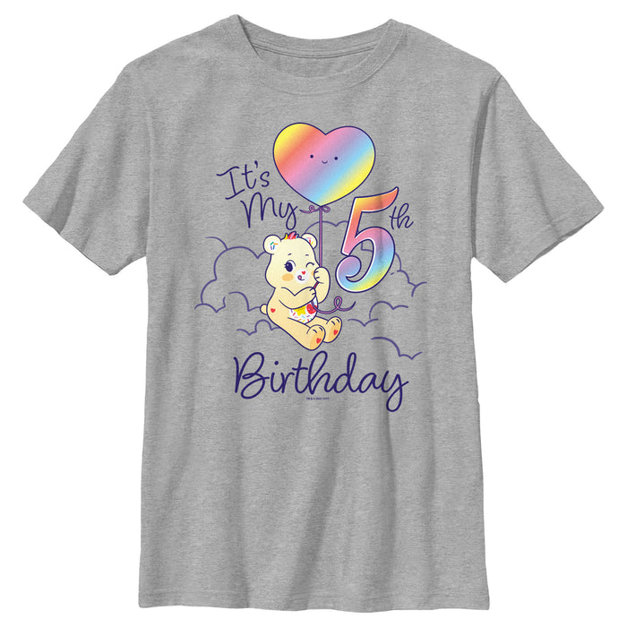 fifth sun Boy's Care Bears Sweet Celebrations Bear It's My 5th Birthday T-Shirt