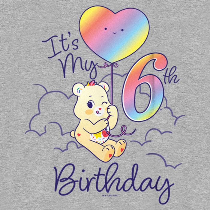 Fifth Sun Boy's Care Bears Sweet Celebrations Bear It's My 6th Birthday T-Shirt