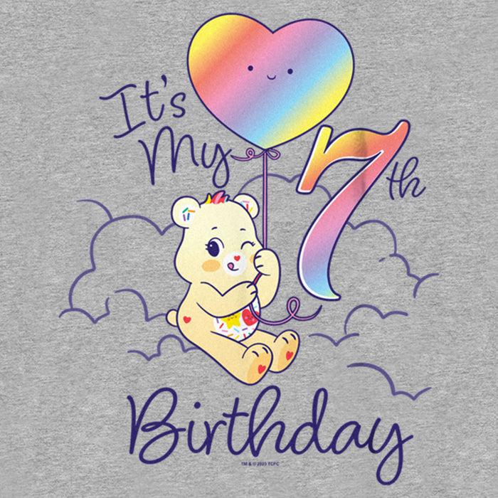 Fifth Sun Boy's Care Bears Sweet Celebrations Bear It's My 7th Birthday T-Shirt