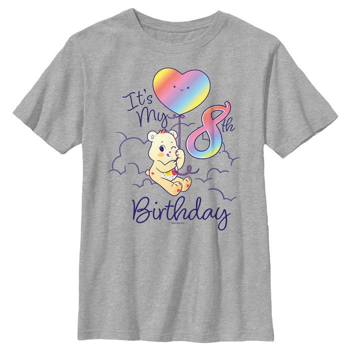fifth sun Boy's Care Bears Sweet Celebrations Bear It's My 8th Birthday T-Shirt