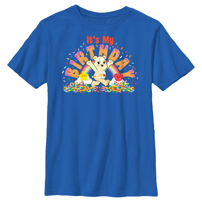 fifth sun Boy's Care Bears Sweet Celebrations Bear It's My Birthday T-Shirt