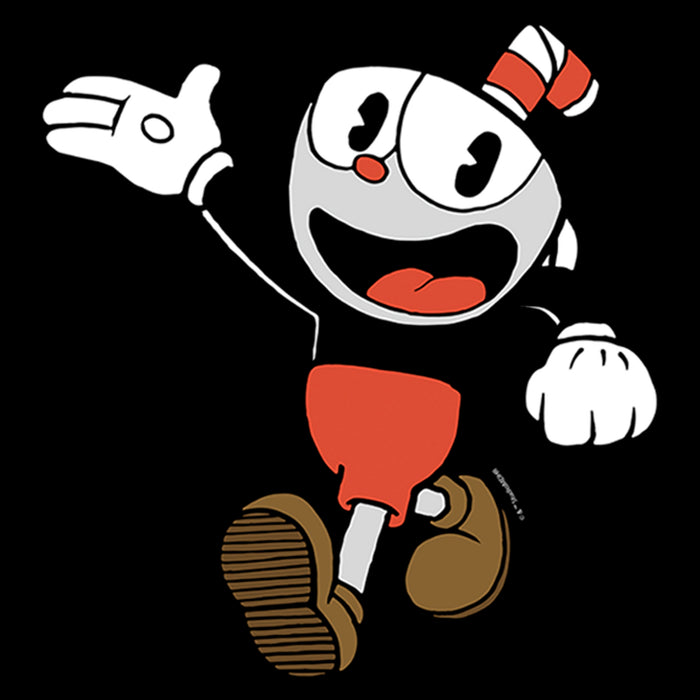 Fifth Sun Boy's Cuphead Friendly Hello Cuphead T-Shirt
