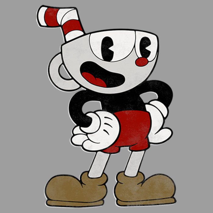 Fifth Sun Boy's Cuphead Happy Pose Pull Over Hoodie