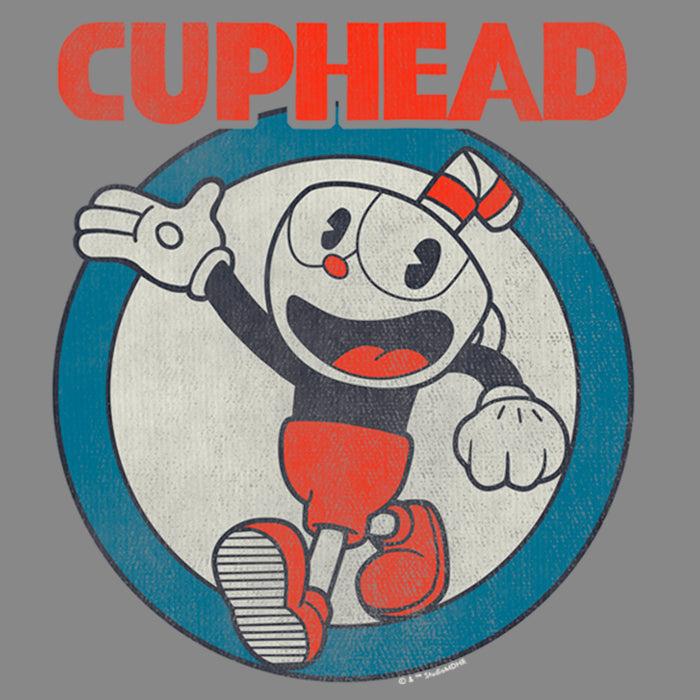 Fifth Sun Boy's Cuphead Smile And Wave Distressed Performance Tee
