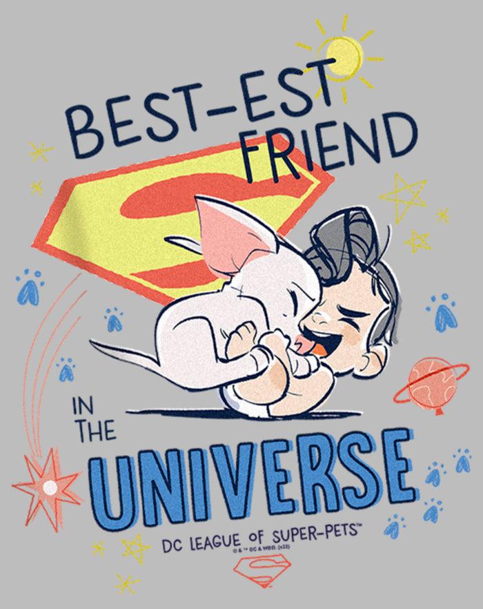 Fifth Sun Boy's DC League Of Super-Pets Cartoon Best-est Friend In The Universe Pull Over Hoodie