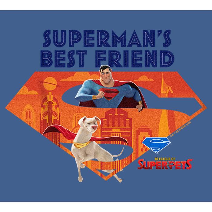 Fifth Sun Boy's DC League Of Super-Pets Superman's Best Friend Krypto Logo Pull Over Hoodie