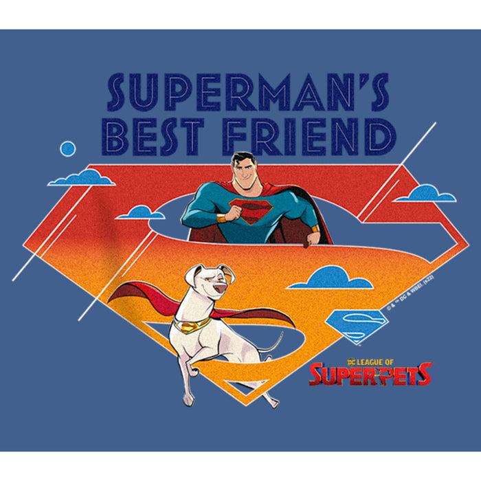 Fifth Sun Boy's DC League Of Super-Pets Superman's Best Friend Logo Pull Over Hoodie
