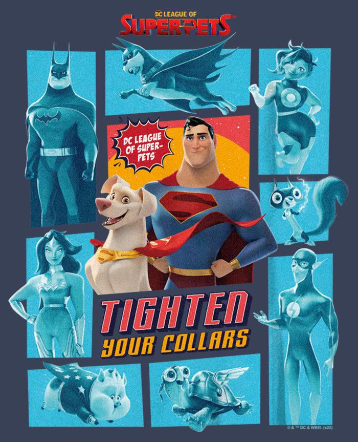 Fifth Sun Boy's DC League Of Super-Pets Tighten Your Collars Panels T-Shirt