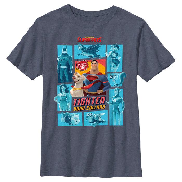 fifth sun Boy's DC League of Super-Pets Tighten Your Collars Panels T-Shirt