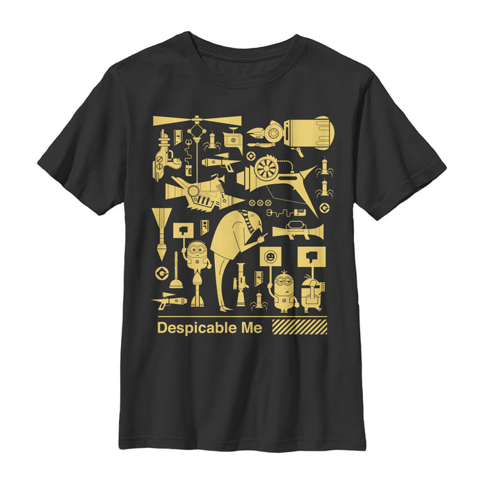 fifth sun Boy's Despicable Me 3 Minion Worker Strike T-Shirt