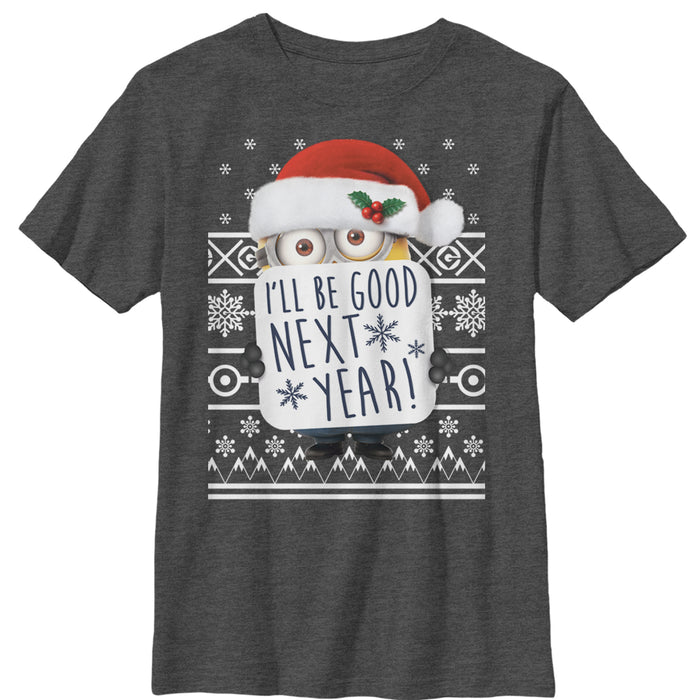 fifth sun Boy's Despicable Me Christmas Good Minion T-Shirt