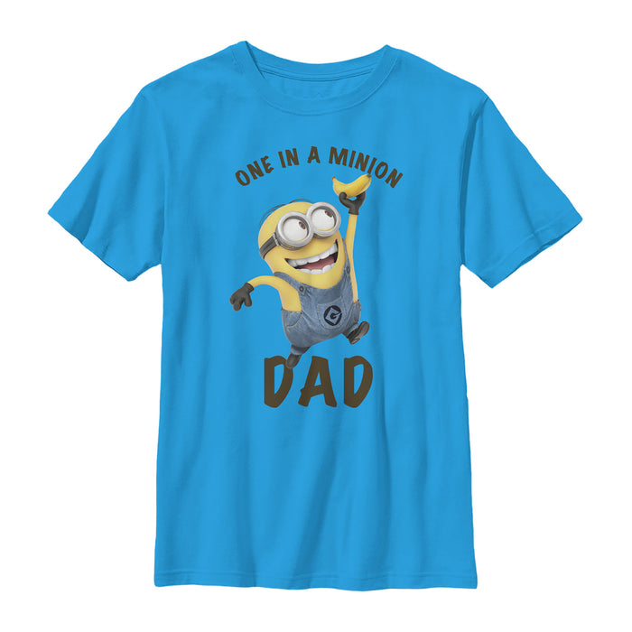 fifth sun Boy's Despicable Me Father's Day One in a Minion Dad T-Shirt