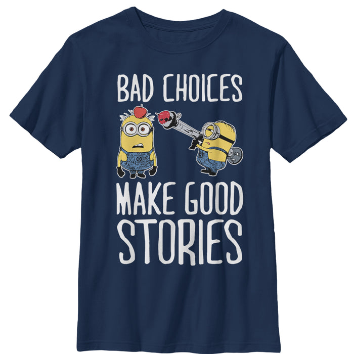 fifth sun Boy's Despicable Me Minion Bad Choices T-Shirt