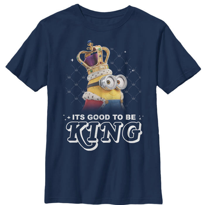 fifth sun Boy's Despicable Me Minion Good to Be King T-Shirt