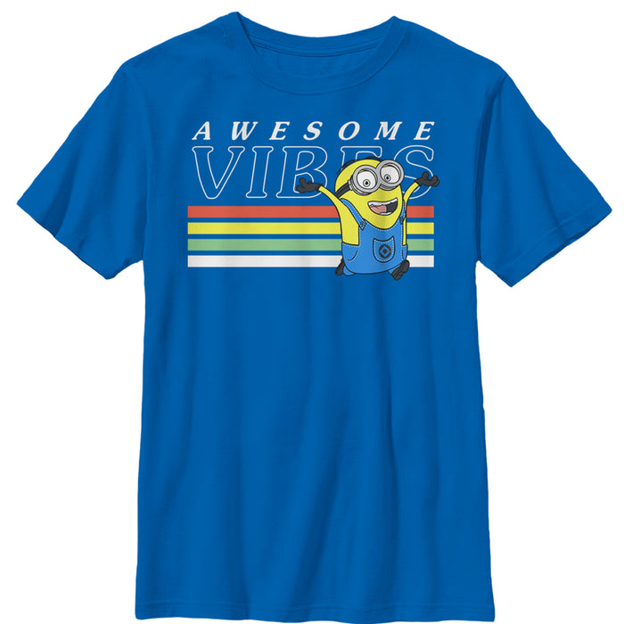 fifth sun Boy's Despicable Me Minion Rainbow Vibes T-Shirt
