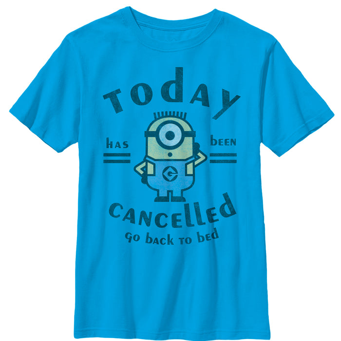 fifth sun Boy's Despicable Me Minion Today Cancelled T-Shirt