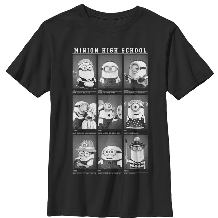 fifth sun Boy's Despicable Me Minion Yearbook T-Shirt