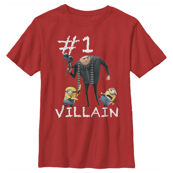 fifth sun Boy's Despicable Me Minions #1 Villain T-Shirt