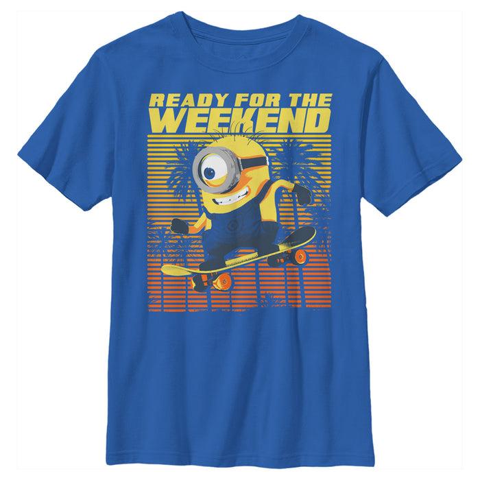 fifth sun Boy's Despicable Me Minions Ready For The Weekend T-Shirt