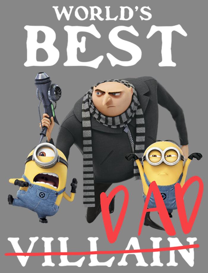 Fifth Sun Boy's Despicable Me World's Best Dad Gru And Minions Performance Tee