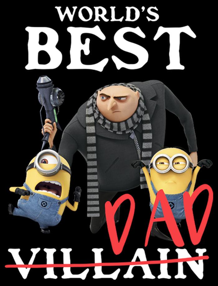 Fifth Sun Boy's Despicable Me World's Best Dad Gru And Minions Pull Over Hoodie