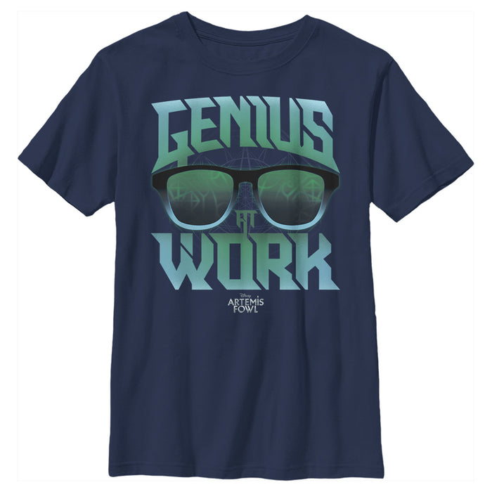 fifth sun Boy's Disney Artemis Fowl Genius Sunglasses T-Shirt