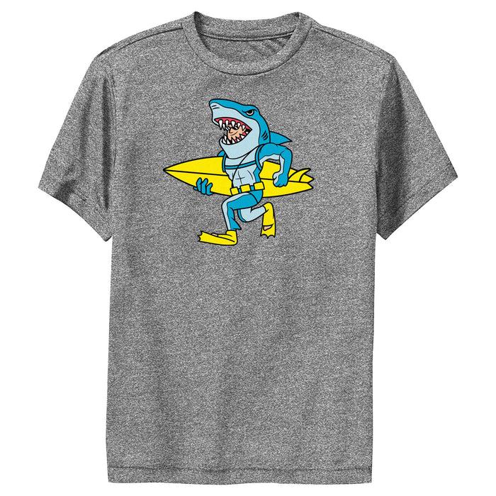 fifth sun Boy's Fortnite Agent Jones Surfer Shark Performance Tee