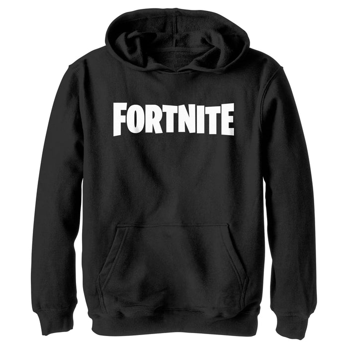fifth sun Boy's Fortnite Classic White Logo Pull Over Hoodie
