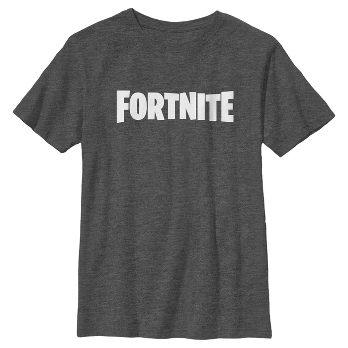 fifth sun Boy's Fortnite Classic White Logo T-Shirt