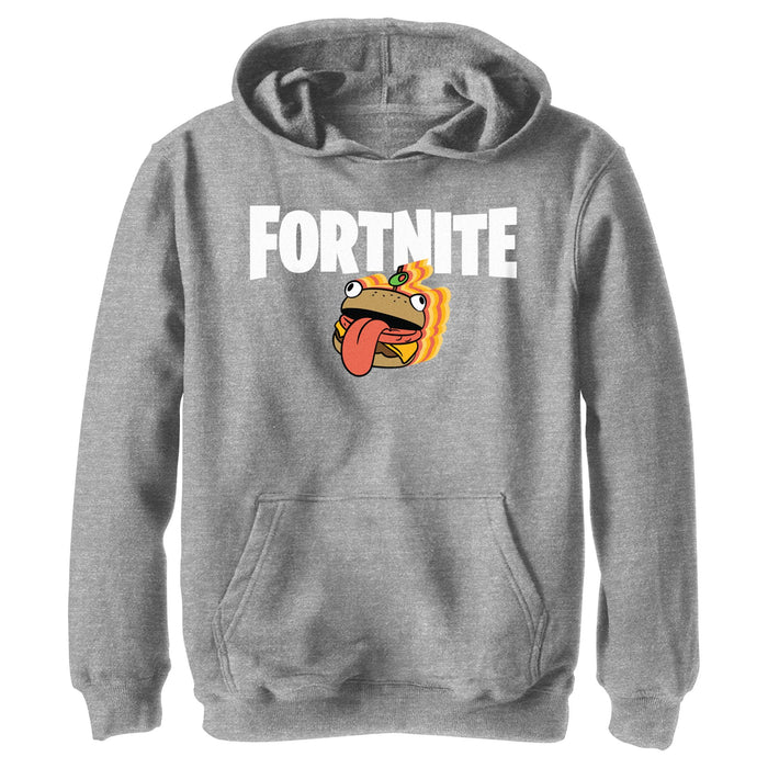 fifth sun Boy's Fortnite Durr Burger Logo Pull Over Hoodie