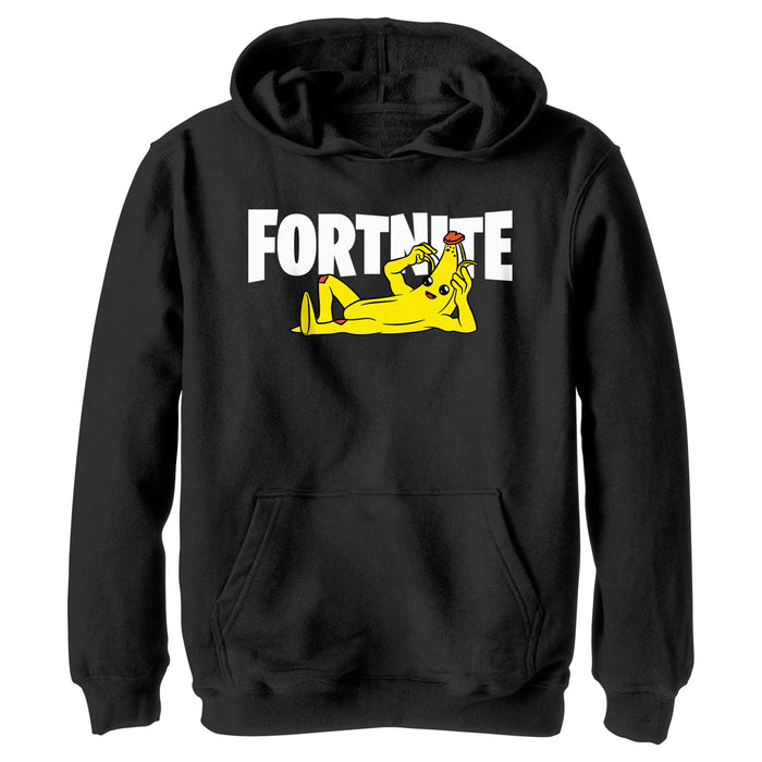 fifth sun Boy's Fortnite Peel Yourself Logo Pull Over Hoodie