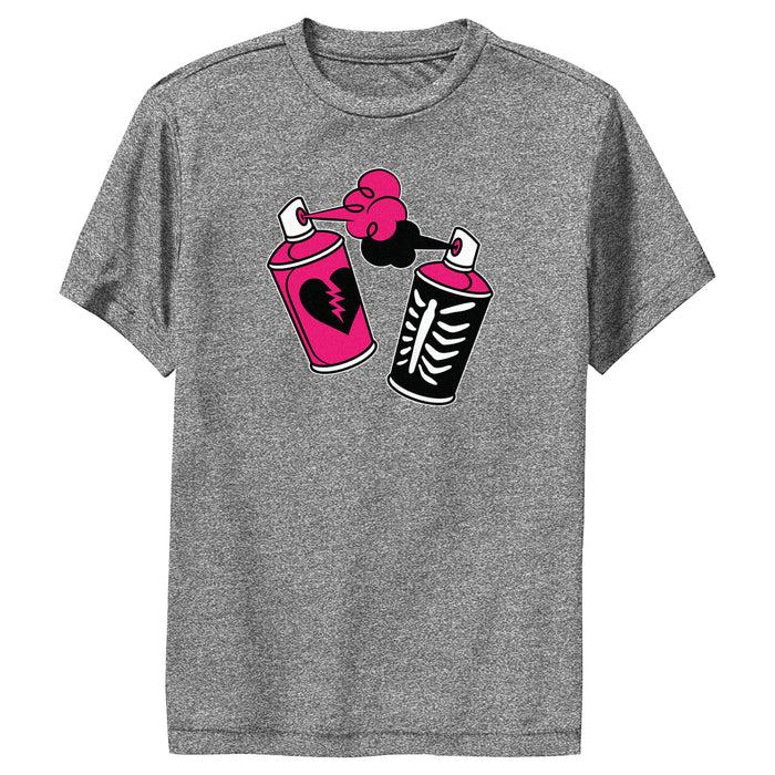 fifth sun Boy's Fortnite Spray Can Graffiti Performance Tee