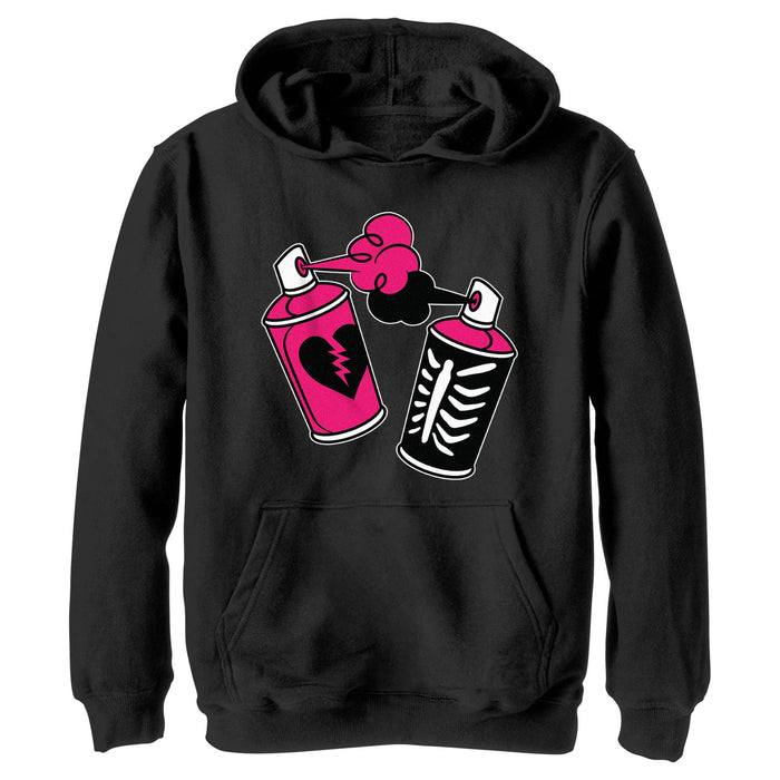 fifth sun Boy's Fortnite Spray Can Graffiti Pull Over Hoodie
