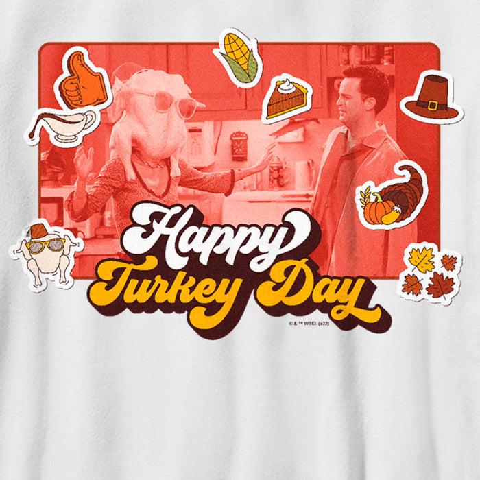 Fifth Sun Boy's Friends Happy Turkey Day Scene T-Shirt