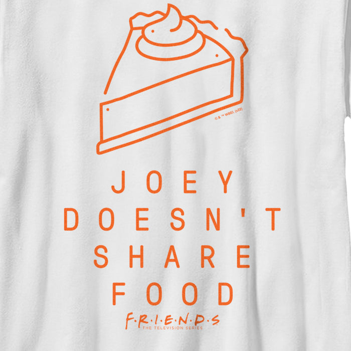 Fifth Sun Boy's Friends Joey Doesn't Share Food Pumpkin Pie T-Shirt