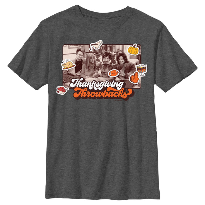 fifth sun Boy's Friends Thanksgiving Throwbacks Scene T-Shirt